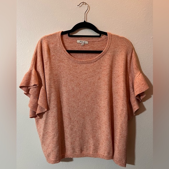 Madewell Ruffle-Sleeve Sweater Tee - Picture 1 of 7